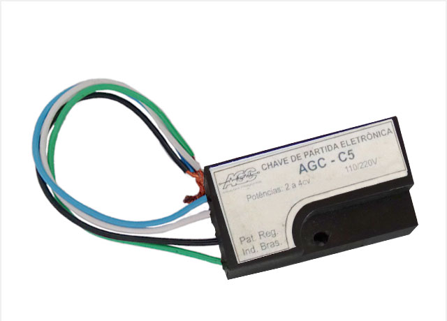 Chave de Partida Eletrônica AGC C5 (2CV a 4CV)
