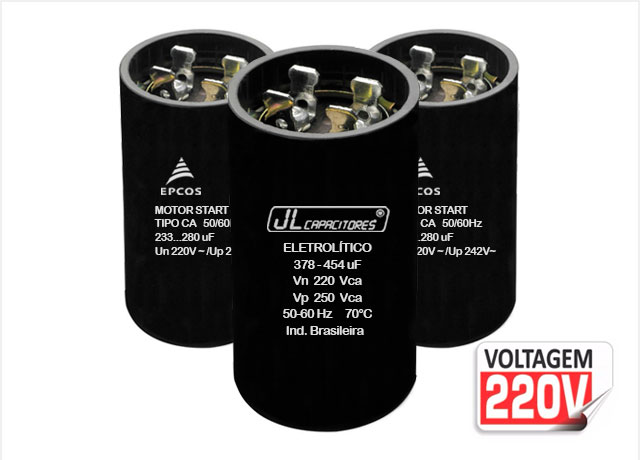 Capacitores Eletrolíticos 220V