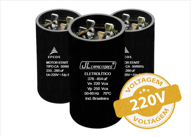 Capacitores Eletrolíticos 220V