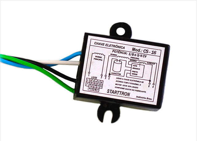 Chave de Partida Eletrônica Startron CS 16 (1/8CV a 3/4CV)