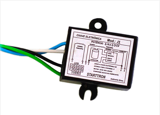 Chave de Partida Eletrônica Startron J1 (1/4CV a 1/3CV)